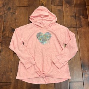 Betsy Johnson top with sequin floppy heart